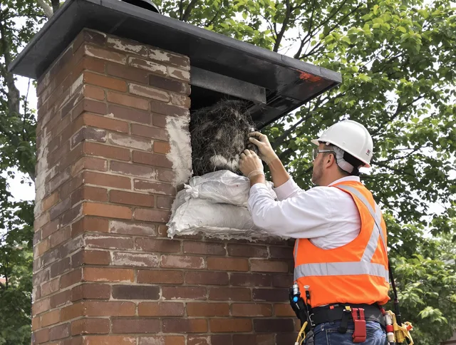 Humane removal of debris and animals by Seekonk Chimney Sweep in Seekonk, MA