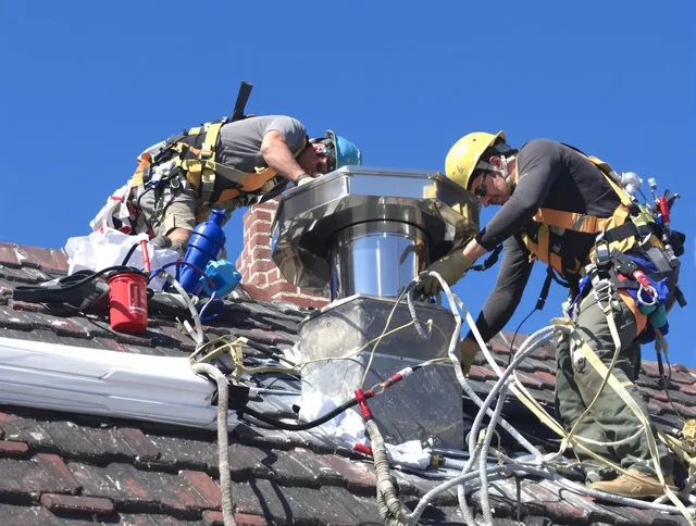 Protective chimney cap installed by Seekonk Chimney Sweep in Seekonk, MA