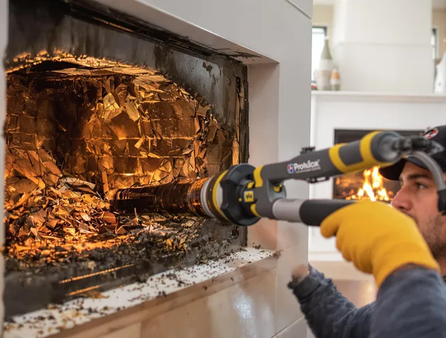 Professional chimney cleaning by Seekonk Chimney Sweep in Seekonk, MA