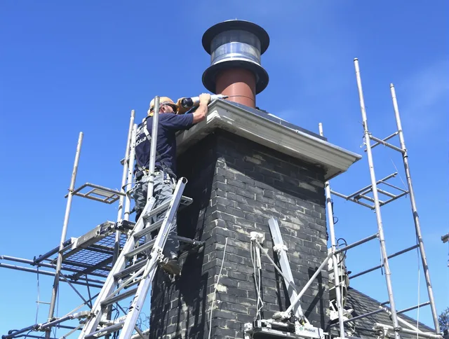 Sturdy chimney crown finished by Seekonk Chimney Sweep in Seekonk, MA