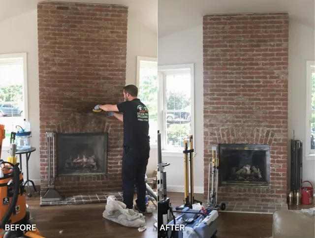 Finished chimney sweeping service by Seekonk Chimney Sweep in Seekonk, MA
