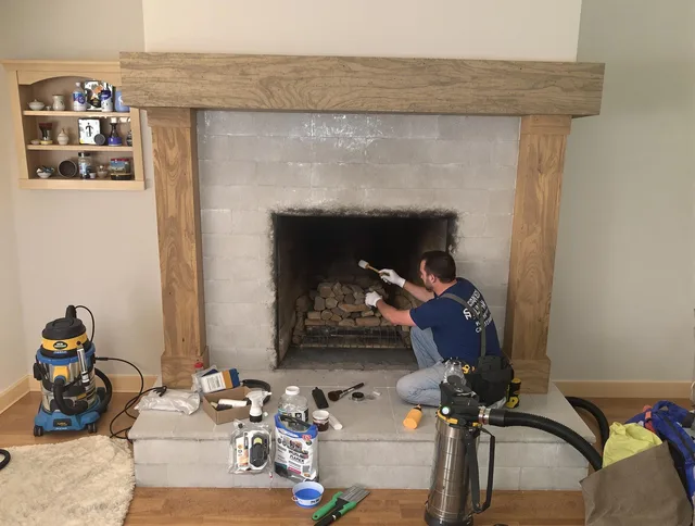 Detailed creosote removal process by Seekonk Chimney Sweep in Seekonk, MA