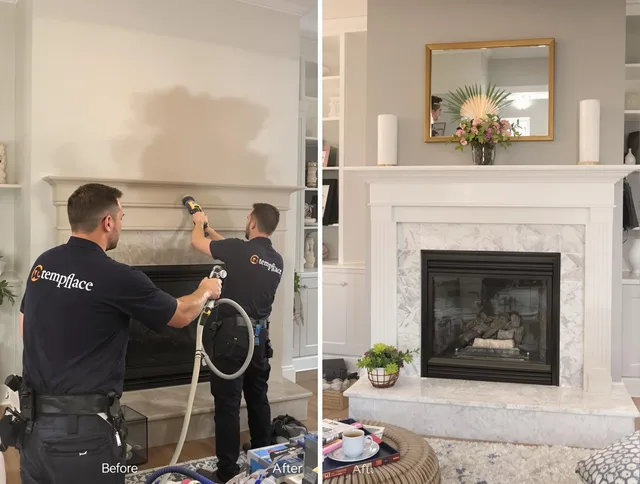 Professional soot removal by Seekonk Chimney Sweep team in Seekonk, MA